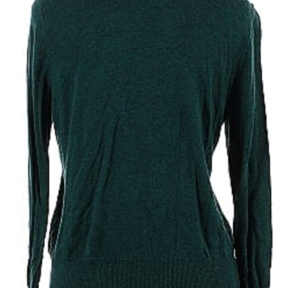 Women's a.new day V neck Modal Sweater in a Dark Green, size Medium - Picture 4 of 11